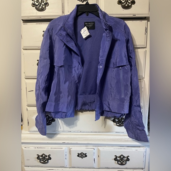 Athleta Arrival Jacket Purple Medium NWT - Picture 2 of 4